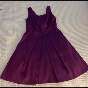 NWT Max and Cleo Purple satin dress 8